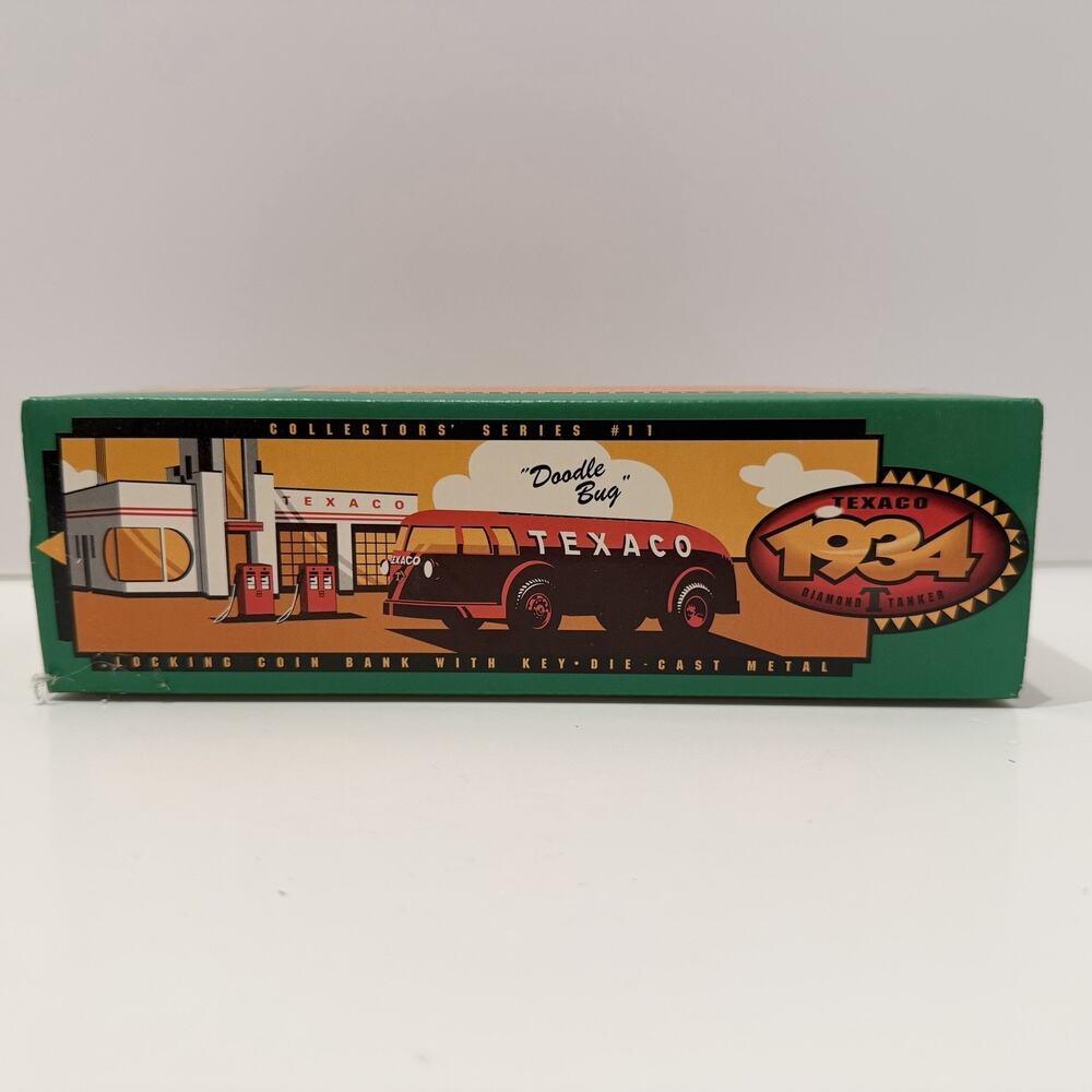Texaco 1934 "Doodle Bug" Ertl Diamond T Tanker Coin Bank Die Cast Locking